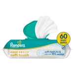 Pampers Wipes Aqua Soft Touch 60ct