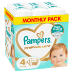 Pampers Premium Care Monthly, Size 4, 188ct