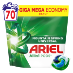 Ariel All-in-1 PODs Mountain Spring, 70 ct