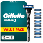 Gillette MACH, 12 blades + handle, ECOM