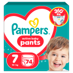 Pampers Pants, Suurus 7, 74 M&auml;het, 17kg+
