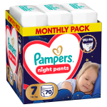 Pampers Pants Night Monthly Pack Size 7, 70ct