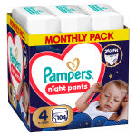 Pampers Pants Night Monthly Pack Size 4, 104ct