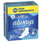 Always Ultra Pads Day & Night Wing 40CT