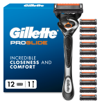 Gillette PROGLIDE, 12 blades + handle, ECOM