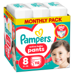 Pampers Pants Monthly Size 8, 112ct