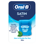 Oral-B Satin Waxed Tape Floss 50m