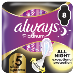 Always Platinum Pads Night Wing  8CT