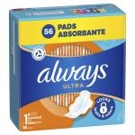 Always Ultra Pads Regular Wing 56CT