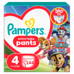 Pampers Pants Paw Patrol, Suurus 4, 144 M&auml;het