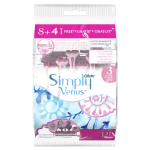 Gillette Simply Venus 3 &Uuml;hekordsed Raseerijad, 12tk