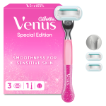 Venus Glitter Party Edition, 3 blades + handle + hook
