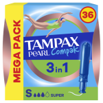 Tampax Pearl Compak Tampons Super 36CT