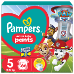Pampers Pants Paw Patrol, Suurus 5, 66 M&auml;het
