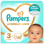 Pampers Premium Care Suurus 3 (Midi), 6&ndash;10 Kg, 120 M&auml;het