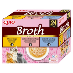 Inaba Churu BROTH Chicken Salmon Tuna 24x40g (960g)