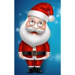 5D teemantmaal 20 &times; 30 cm &ndash; Santa Claus (LC022e)