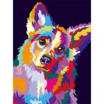 Maalimine numbrite j&auml;rgi 30 &times; 40 cm &ndash; Through the eyes of a corgi (ME1144e)
