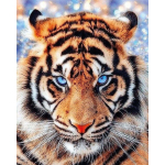 5D teemantmaal 40 &times; 50 cm &ndash; The Look of Tiger (LG297e)