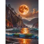 5D teemantmaal 30 &times; 40 cm &ndash; Moonlit Bay (LE164e)