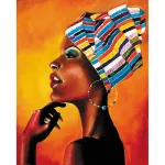 Maalimine numbrite j&auml;rgi 40 &times; 50 cm &ndash; Portrait of an African (MG2112e)