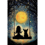 5D teemantmaal 20 &times; 30 cm &ndash; Dreams Beneath the Moon (LC062e)