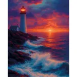 5D teemantmaal 40 &times; 50 cm &ndash; Lighthouse (LG404e)