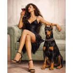 5D teemantmaal 40 &times; 50 cm &ndash; Elegance in Black (LG410e)