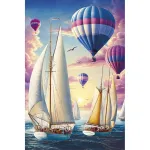 5D teemantmaal 60 &times; 90 cm &ndash; Dawn Voyagers (LZH003e)