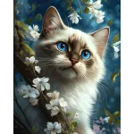 5D teemantmaal 40 &times; 50 cm &ndash; Cat's Harmony (LG338e)
