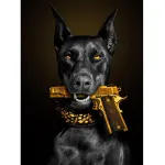 5D teemantmaal 40 &times; 50 cm &ndash; Guardian of Order (LG348e)