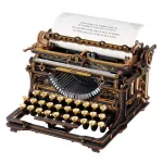 Puidust ja metallist kirjutusmasina komplekt &ndash; Mechanical Typewriter (Classic Version) (LK703Be)