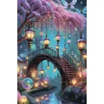 5D teemantmaal 60 &times; 90 cm &ndash; Enchanted Street (LZH001e)