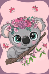 5D teemantmaal 20 &times; 30 cm &ndash; Little Koala (LC020e)