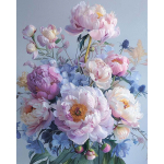 5D teemantmaal 40 &times; 50 cm &ndash; Peony Reverie (LG355e)
