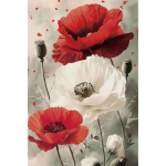 Maalimine numbrite j&auml;rgi 20 &times; 30 cm &ndash; Blooming Poppies (MC1153e)