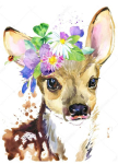 5D teemantmaal 30 &times; 40 cm &ndash; Little Deer (LE014e)