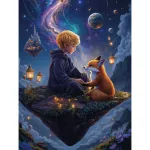 5D teemantmaal 40 &times; 50 cm &ndash; Journey to the Stars (LG391e)
