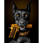 Maalimine numbrite j&auml;rgi 40 &times; 50 cm &ndash; Guardian of order (MG2490e)