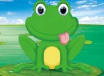 5D teemantmaal 17 &times; 22 cm &ndash; Funny Little Frog (X006e)