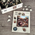 Puidust pusle 200 t&uuml;kki &ndash; Hedgehog Village (PW046e)