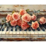 5D teemantmaal 40 &times; 50 cm &ndash; Rose Melody (LG397e)