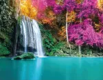5D teemantmaal 40 &times; 50 cm &ndash; Waterfall Landscape (LG207e)