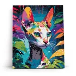 Maalimine numbrite j&auml;rgi 40 &times; 50 cm &ndash; Tropical Sphynx (MG2493e)