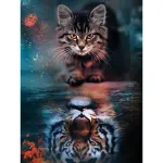 Maalimine numbrite j&auml;rgi 30 &times; 40 cm &ndash; Self-Reflection (ME1159e)