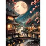 5D teemantmaal 40 &times; 50 cm &ndash; Oriental Valley (LG345e)