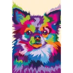 Maalimine numbrite j&auml;rgi 20 &times; 30 cm &ndash; Through the eyes of a chihuahua (MC1115e)