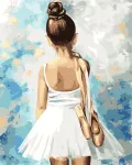 Maalimine numbrite j&auml;rgi 40 &times; 50 cm &ndash; Little ballerina (MG2054e)