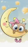 5D teemantmaal 20 &times; 30 cm &ndash; Baby on the Moon (LC015e)