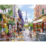 5D teemantmaal 40 &times; 50 cm &ndash; Paris in Spring (LG260e)